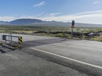 Mountain Road Landscape in Iceland