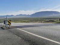 Mountain Road Landscape in Iceland