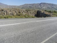 Mountain Road Landscape in Iceland