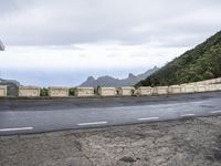 Mountain Road Landscape in Tenerife, Spain