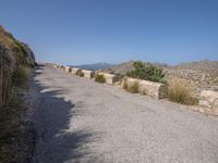 Mountain Road in Mallorca: Asphalt and Clear Skies