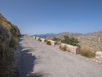 Mountain Road in Mallorca: Asphalt and Clear Skies