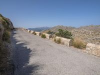 Mountain Road in Mallorca: Asphalt and Clear Skies