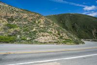 Mountain Road: Scenic Views and Clear Skies