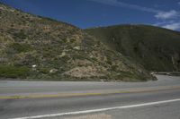 Mountain Road: Scenic Views and Clear Skies