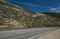 Mountain Road: Scenic Views and Clear Skies