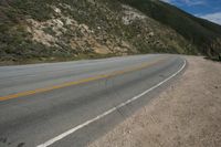 Mountain Road: Scenic Views and Clear Skies