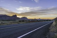 Mountain Road in Utah, USA