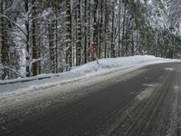 Mountain Road: Winter Landscape