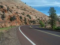 Mountain Road through Zion National Park, Utah