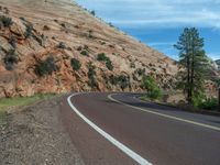 Mountain Road through Zion National Park, Utah