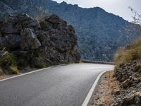 Mountainous Landscapes of Spain: A Picturesque Asphalt Lane