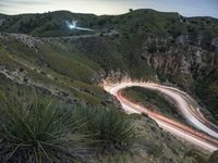 Mountains in California at Night: A Dark and Elevated Landscape