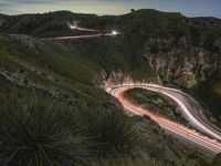 Mountains in California at Night: A Dark and Elevated Landscape