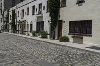 there's no parking for people in this very narrow city street alone's