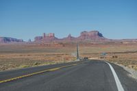 National Park: Clear Sky, Red Rock, and a Scenic Highway