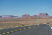 National Park: Clear Sky, Red Rock, and a Scenic Highway