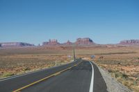 National Park: Clear Sky, Red Rock, and a Scenic Highway