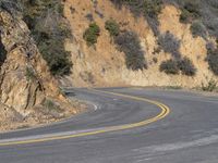 Natural Landscape: Mountain Road in California