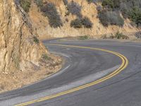 Natural Landscape: Mountain Road in California