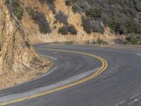 Natural Landscape: Mountain Road in California