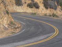 Natural Landscape: Mountain Road in California