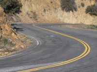 Natural Landscape: Mountain Road in California