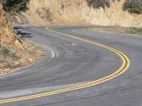 Natural Landscape: Mountain Road in California