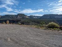 Natural Landscape in Utah: Clear Day with Clouds