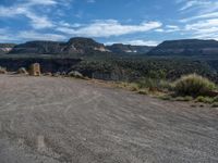 Natural Landscape in Utah: Clear Day with Clouds