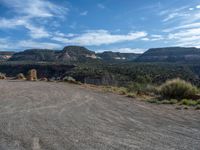 Natural Landscape in Utah: Clear Day with Clouds