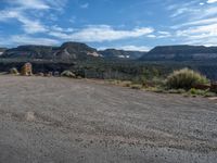 Natural Landscape in Utah: Clear Day with Clouds