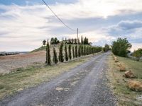 two empty road surrounded by rocks and bushes next to the gravel road that has a small stone walkway