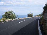 Nature's Landscape: A Coastal Road in Spain