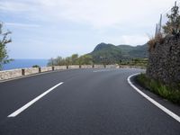 Nature's Landscape: A Coastal Road in Spain