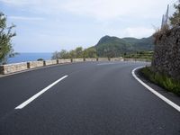 Nature's Landscape: A Coastal Road in Spain