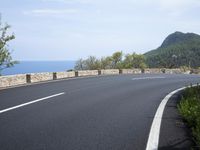 Nature's Landscape: A Coastal Road in Spain