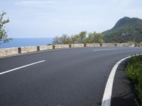 Nature's Landscape: A Coastal Road in Spain