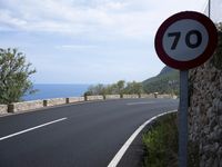Nature's Landscape: A Coastal Road in Spain