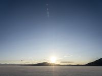 Nature in Utah: Sunlight Reflecting on the Ocean