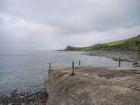 Nature's Wooden Boat Ramp: A Recreational Spot by the Water