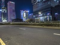 Neon Lights on City Streets: A Bright and Colorful Display