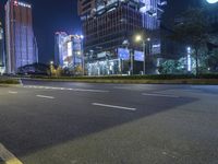 Neon Lights on City Streets: A Bright and Colorful Display