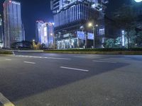 Neon Lights on City Streets: A Bright and Colorful Display