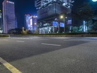 Neon Lights on City Streets: A Bright and Colorful Display