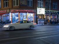 Neon Lights on City Street at Night 001