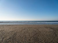 Netherlands Beach Landscape: Clear Sky and Open Space