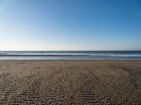 Netherlands Beach Landscape: Clear Sky and Open Space