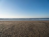 Netherlands Beach Landscape: Clear Sky and Open Space