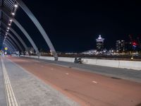 Night View of Modern City in the Netherlands